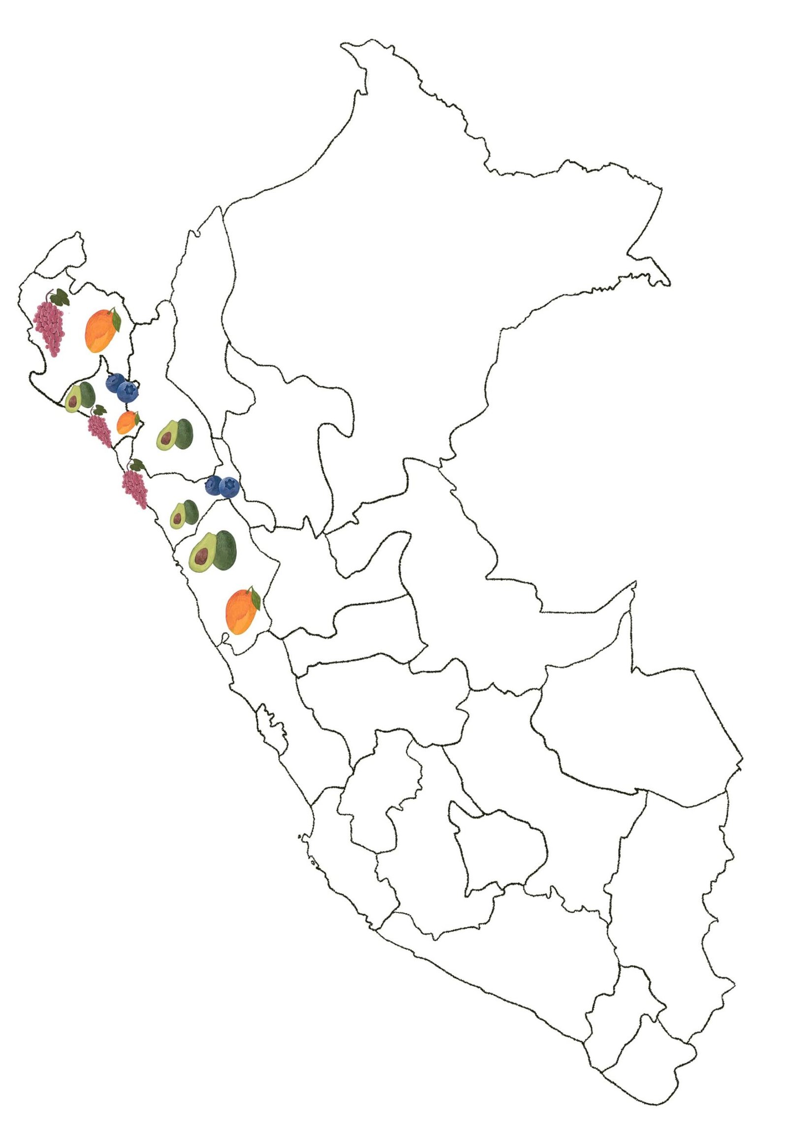 limites mapa peru